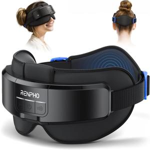 RENPHO Eyeris Masc Head & Eye Massager, FSA Eligible HSA, Birthday Gifts for Women Men, Migraine Relief Headache Massager for Forehead, Occiput and Temple, Heated Mask Massager Scalp Stress Relax