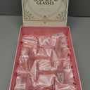 Vintage Art Deco Coupe Glasses | Set of 4 | 7 oz Classic Cocktail Glassware for Champagne, Martini, Manhattan, Cosmopolitan, Sidecar | Crystal Speakeasy Style Saucer Goblets with Stems