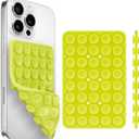 Silicone Suction Cup Phone Case Mount Double Sided, Phone Accessories Hands-Free Strong Grip Holder for Selfies and Videos, Silicon Phone Stand for iPhone and Android Green