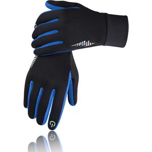 SIMARI Kids Winter Gloves Touchscreen Water-Resistant Warm Thermal for Boy Girl Toddler Cycling Running Ski Snow Cold Weather (XX-Large(13-15 years), Cornflower Blue)
