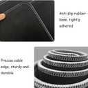 Expanded Large Mouse Pad, and Computer Gaming Mouse Pad 35.4x15.7x0.12 Suitable for Gamers Home Office Office Learning World Maps Designed with Stitched Edges Anti Slip Base and Waterproof Pad