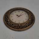 Plastic Silent Wall Clock, 13 Inch Vintage Large Wall Clocks, Battery Operated Round Bathroom Clock, Non-Ticking Decorative Retro Analog Clocks for Living Room, Office, Kitchen, School (12.9 Inch)