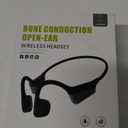 Bone Conduction Headphones 15H Playtime, IPX6 Waterproof Bone Conduction Earbuds, Open Ear Headphones Bluetooth 5.3 Wireless Earbuds with Mic Sweatproof Headset for Running, Cycling
