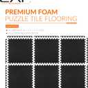 CAP Puzzle Exercise Mats | 1/2 Thick EVA Interlocking Foam Tiles for Home Gym Flooring | Multiple Options