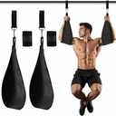 Hanging Ab Straps for Pull Up Bar with Wrist Wraps, Adjustable Thickened Nylon Abdominal Training Straps for Knee & Leg Raises at Home & Gym