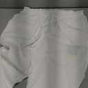 SEVEGO Tall Women Casual Linen Pants 30"/32"/34"/36" Inseam Drawstring Smocked Waist Beach Summer Trousers with Pockets (Large, White)