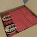 BagDream Kraft Paper Bags 100Pcs 5.25x3x8 Inches Small Kraft Gift Bags with Handles Bulk, for Shopping, Party Favor, Retail, Merchandise, Business, Red Paper Gift Sacks