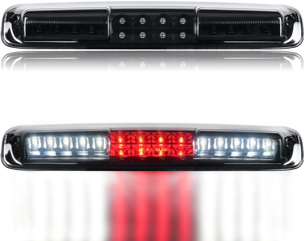 LED 3rd Brake Light,High Mount Stop Light,Third Brake Assembly Cargo Lamp Compatible with 1999-2006 Chevy Silverado/Sierra (Smoke Black)