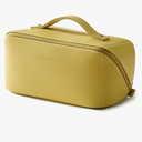 EACHY Travel Makeup Bag,Large Capacity Cosmetic Bags for Women,Waterproof Portable Pouch Open Flat Toiletry Bag Pattern Makeup Bag, Green 