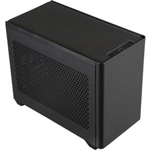 Cooler Master NR200 Mini-ITX PC Case  Compact High Airflow ITX Gaming Chassis, 280mm Radiator, 330mm Horizontal GPU Mount, 130mm SFX PSU Support, Up to 6 x 120mm Fans, Black