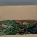 Alupssuc Set of 2 18 Inch Pre-lit Outdoor Christmas Tree with 50 Multi-Color Lights, Timer, Battery Operated Pre-Decorated Frosted Christmas Urn Filler for Pathway &Porch& Yard Decorations, 18 Inch