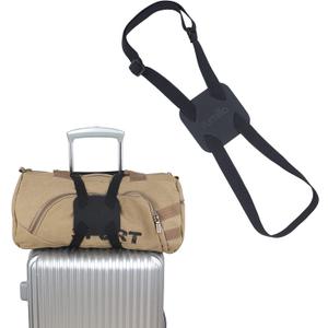 Luggage Straps Bag Bungee Luggage Straps Suitcase Adjustable BeltAdd a Bag Easy to Travel Suitcase Elastic Strap Belt  (Black)