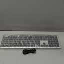 TECKNET Bluetooth Keyboard Rechargeable, 4Device Free Switching (2.4G+BT), UltraSlim Full Size Wireless Keyboard, Quiet Typing, for PC/Laptop/Smart TV/Phone, Adjustable Stand, 12 Multimedia Keys