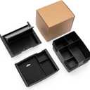 Center Console Divider Organizer for 2024 2025 Toyota Tacoma 4th Gen Accessories Interior Secondary Storage Insert Armrest Hidden Secret Middle Console Storage Box Tray Coin Holder