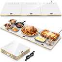Warming Trays For Buffets Party,3-in-1 36"×16"Independent Temp Control Food Warmers For Parties Buffet,8 Precise Temps&24H Timer Warming Mat For Food,Modular Food Warming Mat Catering Gatherings