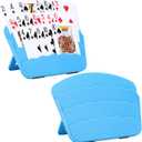 2 Pack Playing Cards Holder for Little Hands or Arthritis Hand,Three Layers Design for UNO Game Nights,Poker,Canasta,Adults,Kids SeniorsPlaying Card Accessories for Family Gatherings and Travel