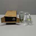 FoldTier 50 Pcs Jungle Safari Animals Cups Disposable Plastic Cup 12 oz Golden Green mugs Thick Wild Theme Clear Mugs Lids Straws Birthday Party Supplies Birthday Party Favor Table Decorations