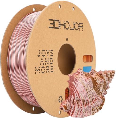 3DHoJor Silk PLA Filament 1.75mm Gold Silver Copper Triple Color PLA 3D Printer Filament 3 in 1 Coextrusion 1KG Spool(2.2lbs) 3D Printing Filament Dimensional Accuracy +/- 0.03mm
