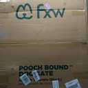 FXW Dog Gate Extra Wide Designed for Indoor Use, Adjustable Width Up to 83-inch Wide (40" H 3 Wire Panels for Medium and Large Dogs),  Black, Up to 83" W【2 Panels + 1 Door】, 40"H