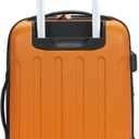 Rockland London Hardside 3 Piece Expandable Spinner Wheel Luggage Set, (20"/24"/28"), Orange