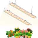 SZHLUX LED Grow Light 4ft 140W (270W, 800W Equivalent) for Indoor Plants, Super Bright Full Spectrum Sunlight Plant Light, LED Grow Light Strips, Linkable Growing Light Fixture - 2 Pack (Warm White)