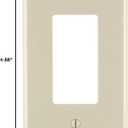 Leviton 1-Gang 1-Decora Midway Nylon Wallplate (10 Pack), PJ26-TM, Light Almond