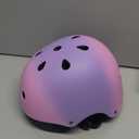 Color Gradient Kids Bike Helmet and Pads Adjustable Helmet for Kids Protective Gear Set with Elbow Knee Pads Wrist Guards for Cycling Bicycle (Medium: 21.7"-22.8" /55-58cm)