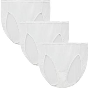 Vanity Fair Women's Illumination Hi Cut Panties, Silky Stretch & Satin Trim (8)