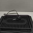 OVENTE Electric Indoor Grill with 15x10 Inch Non-Stick Cooking Surface, 1200W Fast Heat Up Power, Adjustable Temperature, Removable and Dishwasher Safe Grilling Plate and Drip Tray, Black GD1510NLB