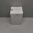 6 Canister Set for the Kitchen Countertop  Metal Food Storage Canisters with Airtight Lids for Flour, Tea, Crafts, Coffee, & Sugar  Container Set with Modern Wood Lids, White