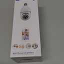 Light Bulb Camera Outdoor, 5G&2.4GHz Wireless Lightbulb Security Cameras for Home Security, Two-Way Talk, Color Night Vision, Human Detection, 2-IN-1 Bulb Security Camera Compatible with Alexa (1Pack)