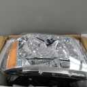 Headlights Assembly for 2007-2014 Chevy Tahoe /07-13 Chevy Suburban Avalanche Replacement Headlights Driver and Passenger Side Pair, Chrome Housing Amber Side