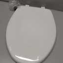 Bemis 7300SLEC Slow Close Toilet Seat, Easy Clean Hinges and Durable Plastic Seat, Made in USA, Elongated, White