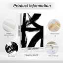 Black and White Wall Art Abstract Modern Painting Minimalist Line Canvas Wall Art Decor Black And White Poster Abstract Artwork Prints for Living Room Bedroom 16x24 Inch Wrapped Canvas Set of 2