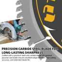 TonGass (2-Pack) 10", 80 Tooth Table Saw Blade Compatible with DeWalt Tables Saws (Part Number DWA11080), Hi-Density Ultra Sharp Steel Professional Woodworking Table Saw Blade with 5/8 Inch Arbor