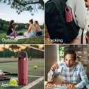 Portable Espresso Machine  Automatic Mini Espresso Maker & Travel 5 Cup Coffee Maker for Camping  Small Expresso Coffee Machine for Grounds & Pods  Cafetera Espresso, Cafeteras Elctricas Modernas (Red)