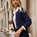 GRACE KARIN Knit Cardigan Sweaters for Women Long Sleeve Ribbed Button Up Sweater 2026 Spring Casual Jacket (L)