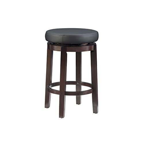 Linon Maya, 24", Black Counter Stool,