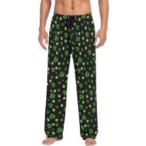 JUDIAN English Bulldog Men's Pajama Bottoms Soft Sleep Pant with Pockets Sleep Pj Lounge Pants for Men (Medium, Color 3)