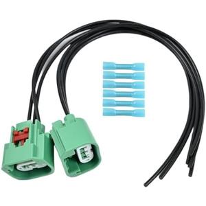 2PCS 68064997AA for Chrysler Jeep H13 9008 Headlight DRL Parking Light Connector Wiring Harness, Replace 68064997aa