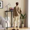 Folding Standing Desk, 39" Foldable Standing Desk, Collapsible Sit Stand Desk for Walking Pad Treadmill Home Office Living Room and Bedroom, 19.68" D x 39.37" W x 43.3" H, Black, Compact