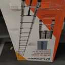Lippert On-The-Go Portable, Telescoping RV Ladder - 14.5'  Enhanced Stability and Safety - Retracts to 35.75" - Sturdy 330 lb. Capacity - Compatible with Lippert Ladder Receiver - 2021126697