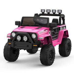 GARVEE 12V Kids Ride On Truck Car w/Parent Remote Control, Spring Suspension, Led Lights,3 Speed Adjustable, Kids Gift for Boys and Girls - Rose GARVEE 12V Kids Ride On Truck Car w/Parent Remote Control, Spring Suspension, Led Lights,3 Speed Adjustable, Kids Gift for Boys and Girls - Rose