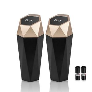 OUDEW Car Trash Can with Lid - 2-Pack, Interior Accessories for Vehicles, Leakproof Garbage Can with 30 Detachable Trash Bags, Multipurpose Organizers and Storage Solutions for Home and Office