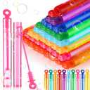 Shappy 100 Pcs Mini Bubble Wands Bulk Kids Bubble Party Favors for Christmas Toys Gift Birthday Summer Beach Outdoor Wedding Xmas Gifts Classroom Award Goodie Bag Stuffer for Child Girl Boy (Mixcolor)
