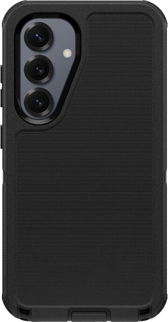 Defender Case Compatible with Samsung Galaxy S25 and Galaxy S24 Case (with Belt Clip) Black