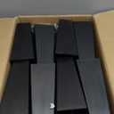 TURSTIN 16 Pack 8 Inch Furniture Legs Plastic Sofa Couch Legs Square Tapered Feet Sofa Legs with M8 T-Nuts Screws for Legs Sofas Chairs Cabinets Dressers Beds, Black