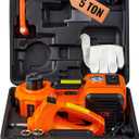 VEVOR Electric Car Jack, 5 Ton/11023 LBS Hydraulic Jack Lift with Electric Impact Wrench, Built-in Inflatable Pump, and LED Light for SUV MPV Sedan Truck Change Tires Garage Repair