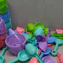 Sosation 60 Pcs Sand Buckets Bulk for Kids Easter Sand Buckets and Shovels for Kids 5.5 Inch Plastic Beach Pails Toys for Girls Boys Gift Party Favor, 5 Assorted Colors(Bright Color)