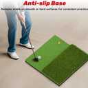 SAPLIZE Foldable Heavy-Duty Golf Hitting Mat with 10mm EVA Backing for Indoor/Outdoor Swing & Chipping, Golf Accessories & Gift for Men & Women